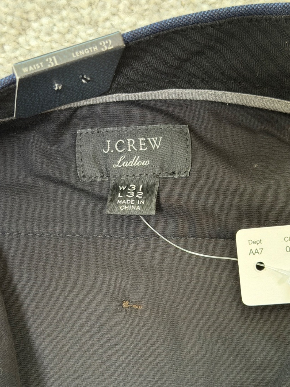 J Crew Ludlow Classic Stretch Wool Pants 31x32 NWT - Picture 9 of 13